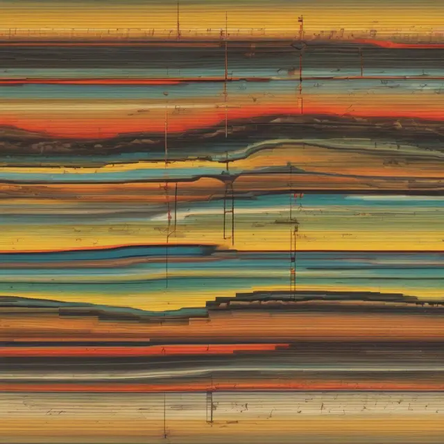 An exploration drillbit uncovers valuable fossil fuels within the layers of Earth