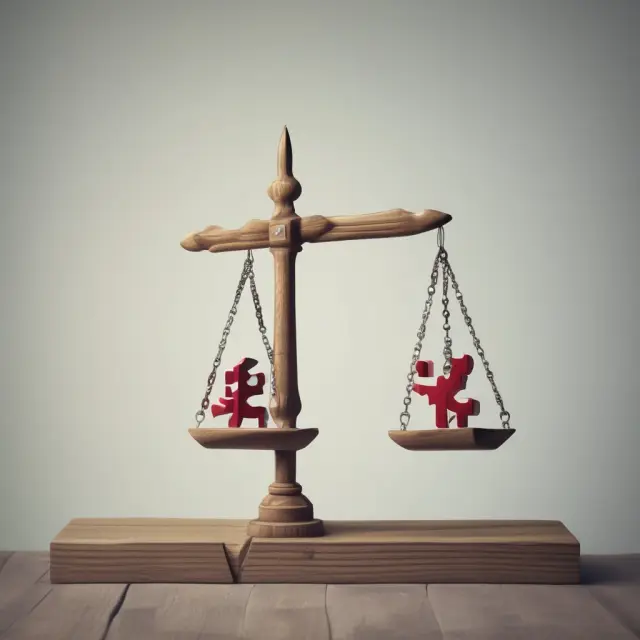 Seesaw illustrating the balance between upticks and downticks, representing market stability and volatility