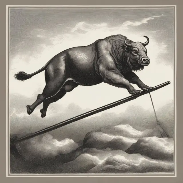A seesaw representing market swings, with the bull (uptrend) and bear (downtrend) symbols depicting the Uptick Rule