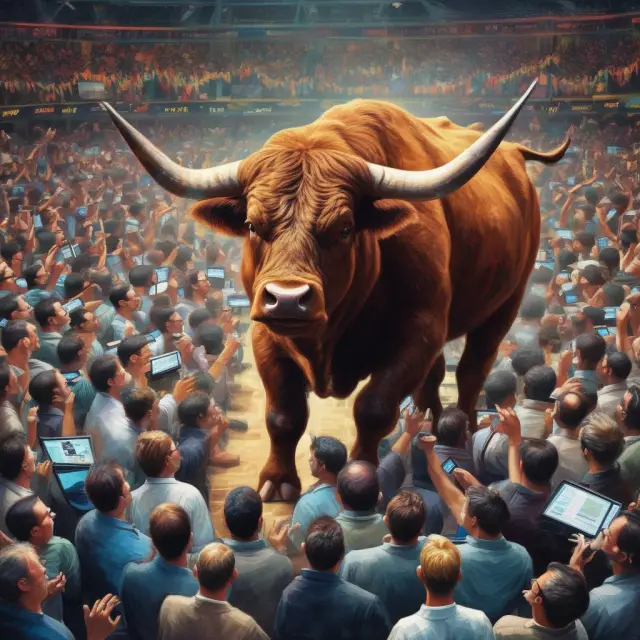 Noise traders contributing to high up volume during a bull market, influencing price movements