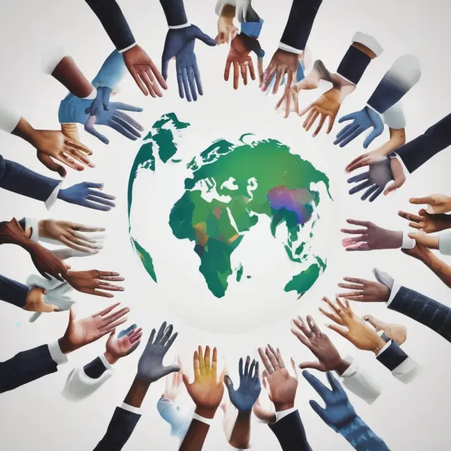 ICC guidelines form a stable foundation for international trade with a harmonious globe representation
