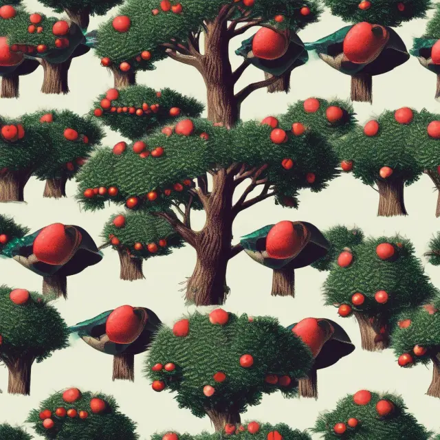 Image: A vibrant tree laden with veteran hats, set amidst a backdrop of military insignia. Symbolizing VHA