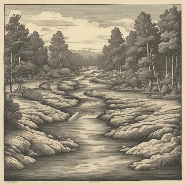 A river representing usance flows into a tranquil lake illustrating the grace period in billing and payment terms