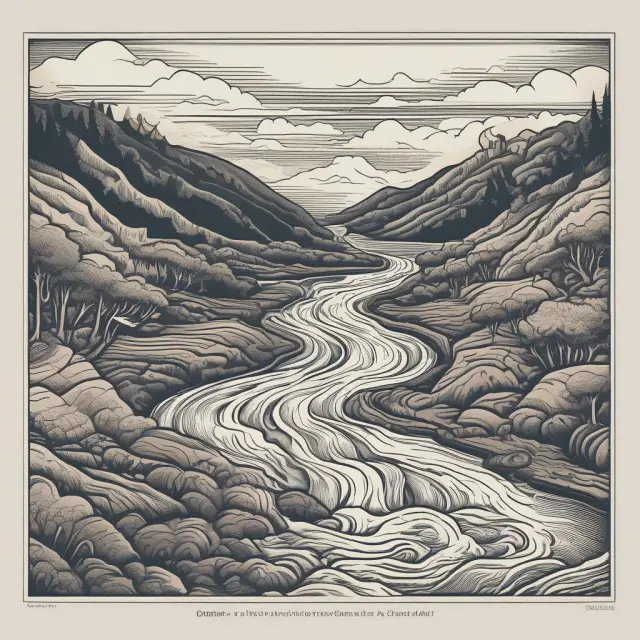 A serene river represents usance in international trade, symbolizing customary payment periods and the flow of business transactions