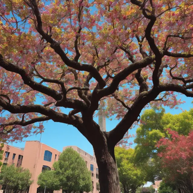 A tree with diverse fruits representing undergraduate, graduate, and post-graduate programs offered at USC Marshall.