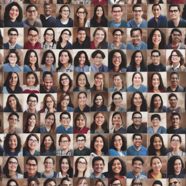 An intricate mosaic depicting students from diverse backgrounds, representing the inclusive environment at the Marshall School of Business