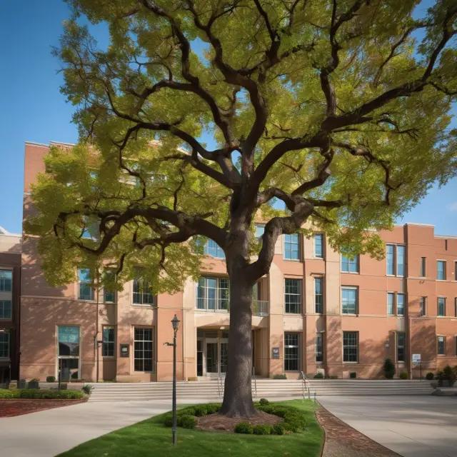Vibrant tree illustrating key milestones in the history of the prestigious Marshall School of Business at USC