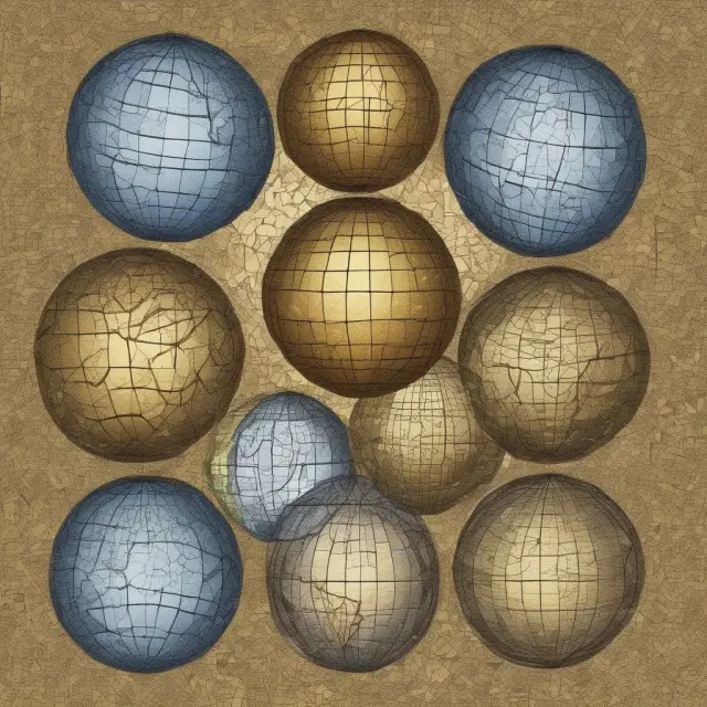 Golden USD at center with six globe orbs representing Euro, Swiss franc, Japanese yen, Canadian dollar, British pound, and Swedish krona orbiting; depicting factors influencing the U.S. Dollar Index
