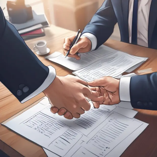 Two parties exchange insurance policies during a Use and Occupancy agreement negotiation.