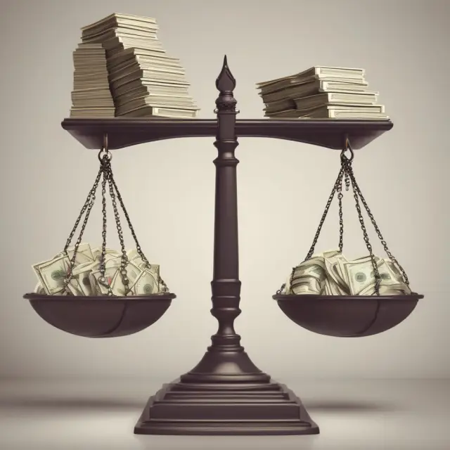 A balanced scale illustrating the benefits and drawbacks of use taxes for states and consumers.
