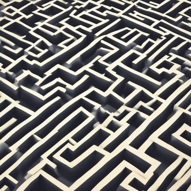 Taxpayer navigating a complex maze filled with use tax obligations, guided by strategies for minimizing liabilities