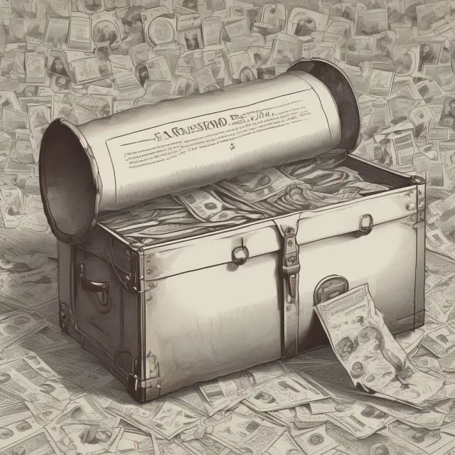 An image of a large time capsule filled with various U.S. Savings Bonds representing different historical periods and providing financial security