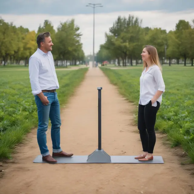 Employer and employee standing before a scale with UCR fees, representing the balance between costs and benefits