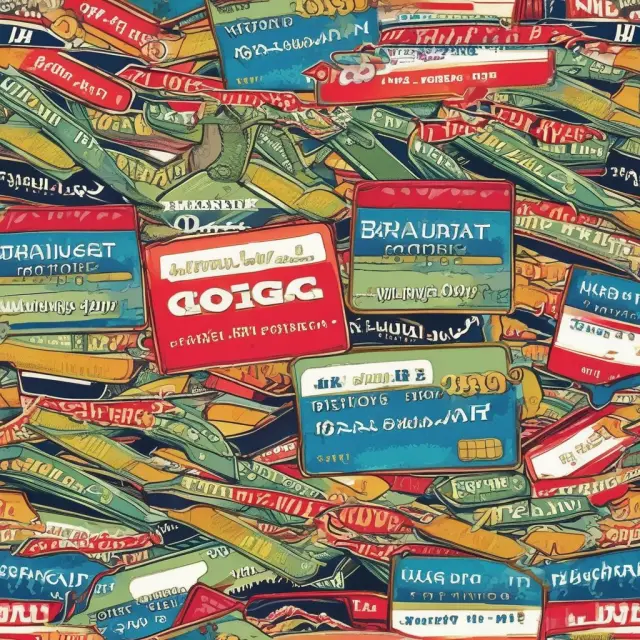 An image of a spider weaving a complex web around a group of people, symbolizing credit card companies
