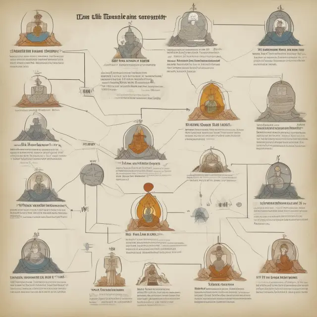 Historical depiction of usury laws through religious symbols and texts
