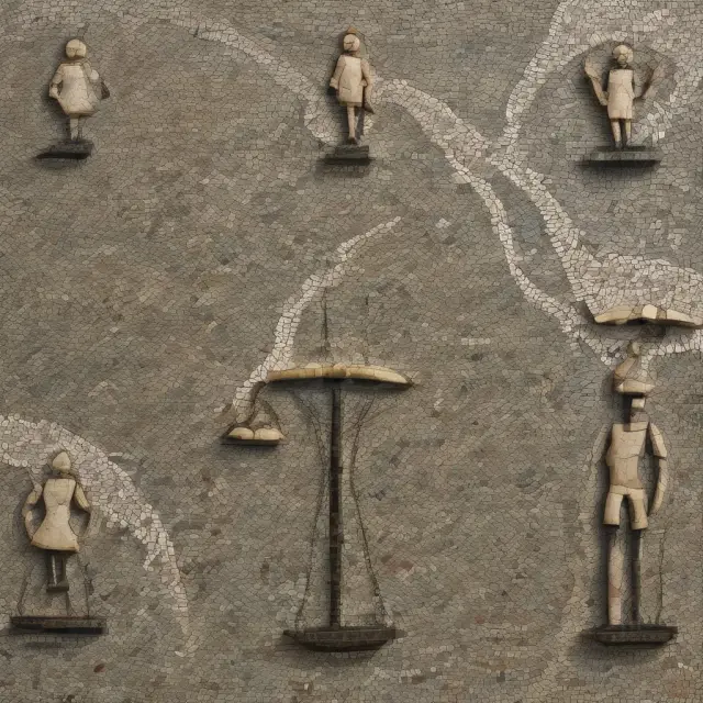 A balanced scale weighing Utilitarian Ethics and Traditional Morality, representing their comparison in decision making.