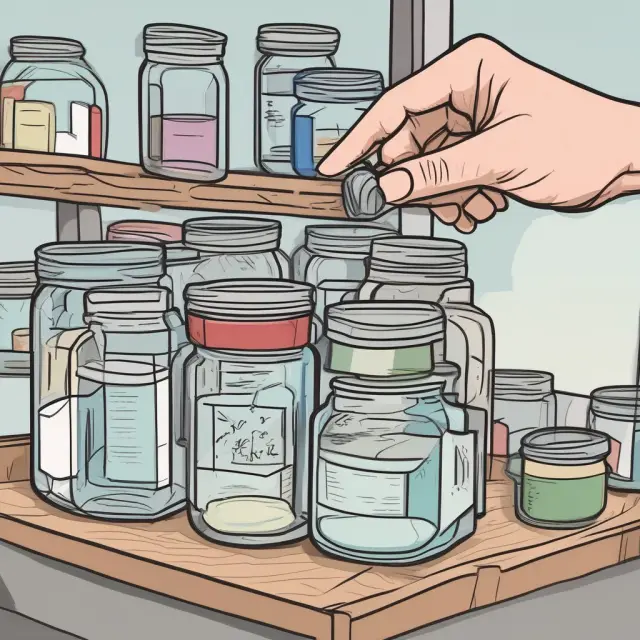 Person adding utility units from various sources into a jar, representing the concept of total utility
