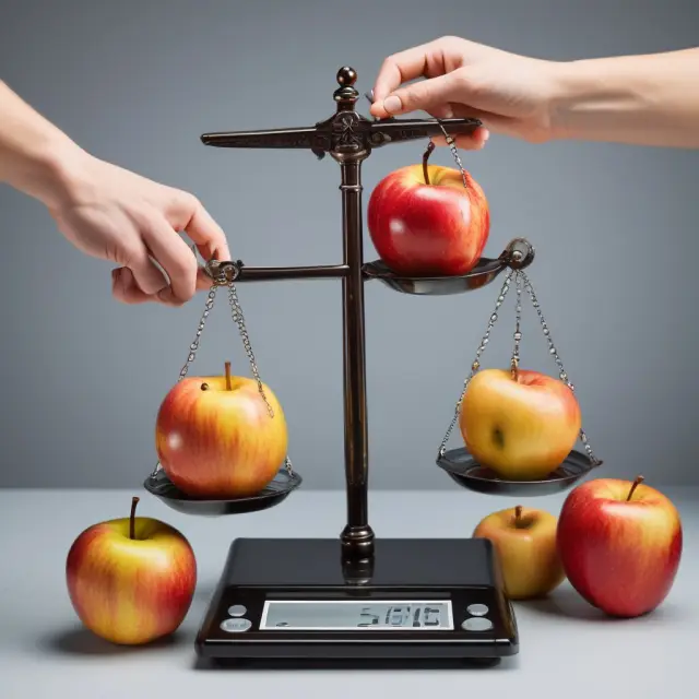 Consumer considering marginal utility vs. total utility while purchasing apples