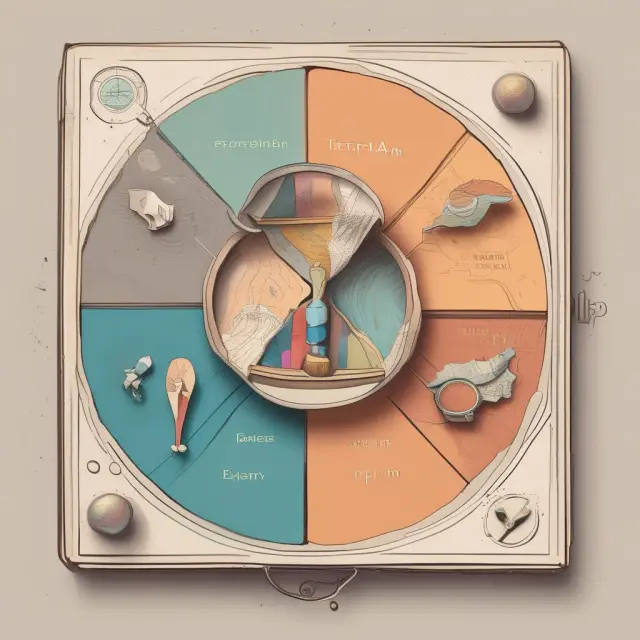 An artistic representation of form, time, place, and possession utilities in economics