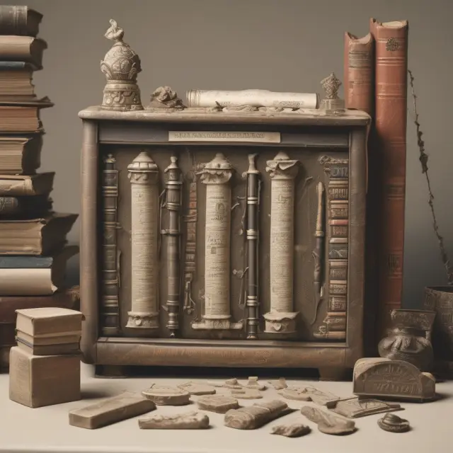 An old-fashioned time capsule holds stocks, bonds, real estate, and artwork representing the history of Uniform Transfers to Minors Act (UTMA)