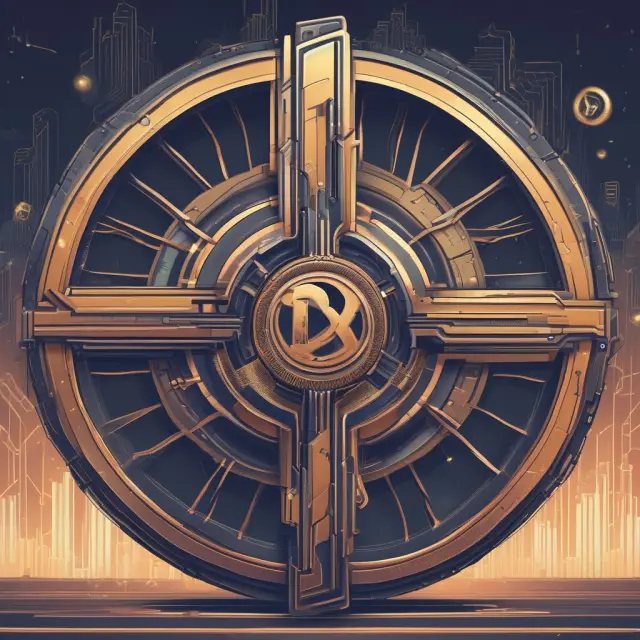 Two wheels symbolizing UTXOs and double-entry accounting interconnect and influence each other within the cryptocurrency ecosystem.