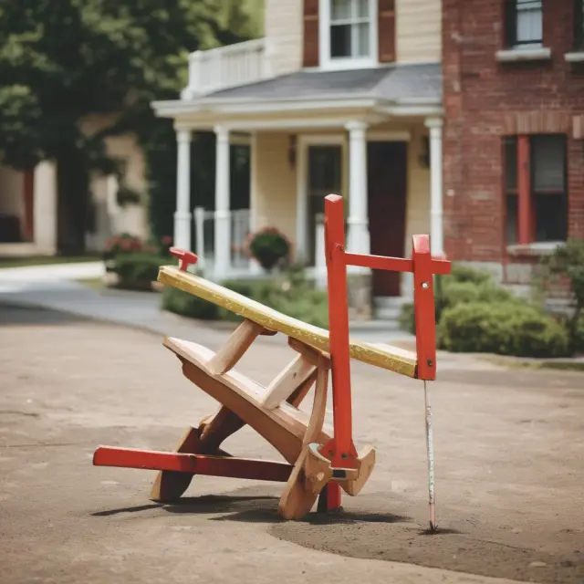Metaphorical seesaw with tenants on one side and vacancies on the other, indicating the delicate balance of FAQs about vacancy rates
