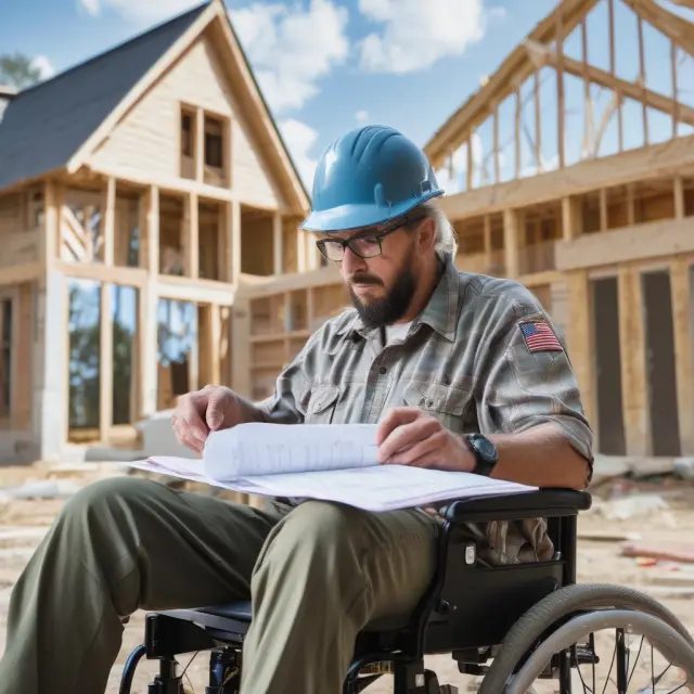 Disabled veteran designing and building an adapted home using VA