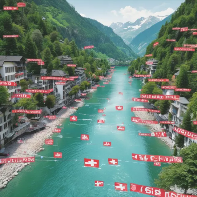 Visualization of Swiss Valoren numbers connecting market data firms, financial institutions, and securities within the Swiss financial ecosystem.