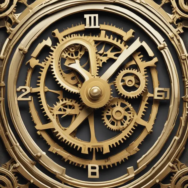 Golden Valoren numbers integrating Swiss clock gears, representing regulatory adherence in financial transactions