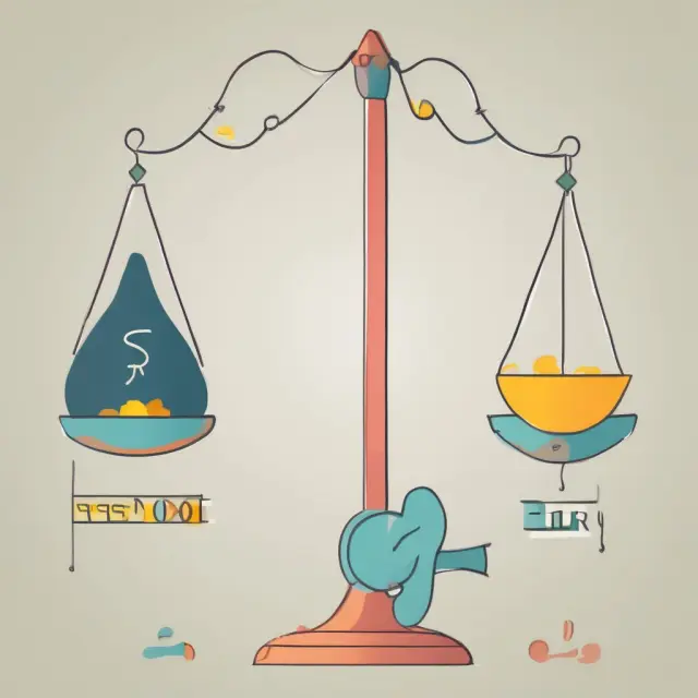 Pendulum swinging between present value and future value, representing the risk vs reward for investors in variable annuities