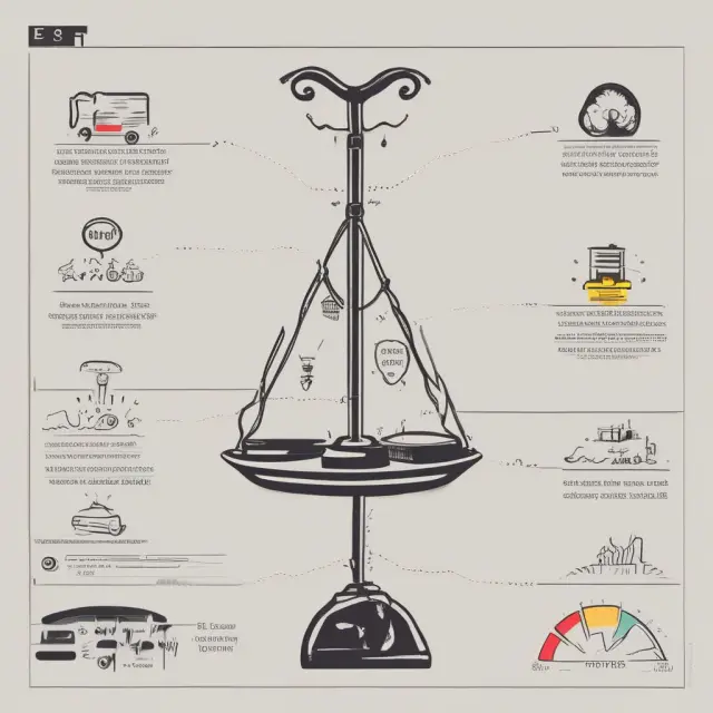 Visualizing valuation through an EPS scale and industry-specific P/E ratio balances