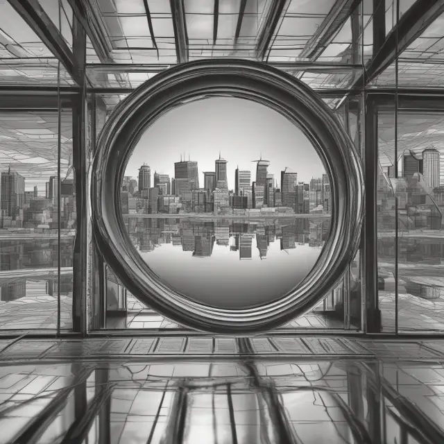 A mirror reflecting various valuation techniques, symbolizing their inherent uncertainties and the importance of understanding limitations