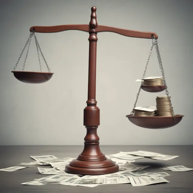 Two sides of a scale represent advantages (opportunities) and limitations (challenges) of valuation analysis.