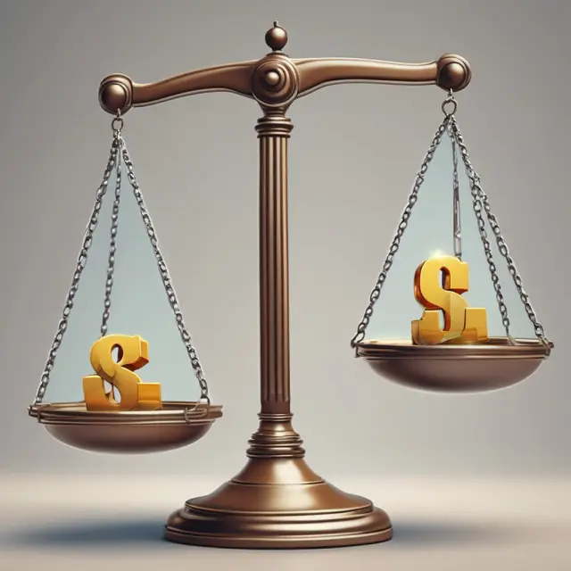 Two scales: one for consumers and another for businesses, each holding a shield with clear communication to counteract value deflation