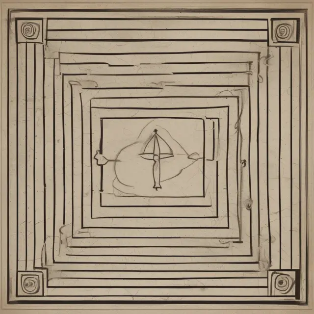 An ethically balanced scale teeters within a maze of interconnected risks and challenges, symbolizing the complexity of VOR calculations while highlighting the importance of ethical considerations
