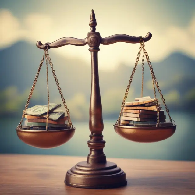 Scales representing market cap and enterprise value balanced for a deeper evaluation of a company