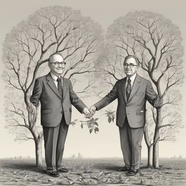 A tree with Warren Buffett and Benjamin Graham