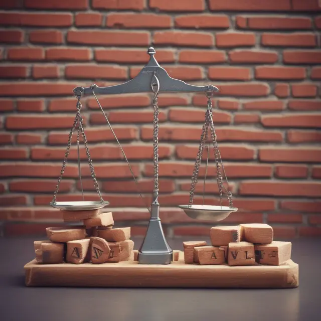 Scale comparing value and location in a real estate investment context