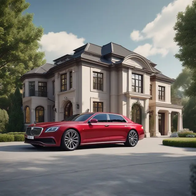 A luxury car and house illustrating the concept of value-based pricing