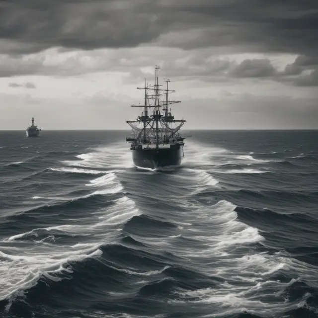 Two anchors in a stormy sea: One labeled 