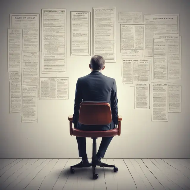 A value investor studying stock charts and financial statements, surrounded by bargain-priced shares, symbolizing the margin of safety concept in action.