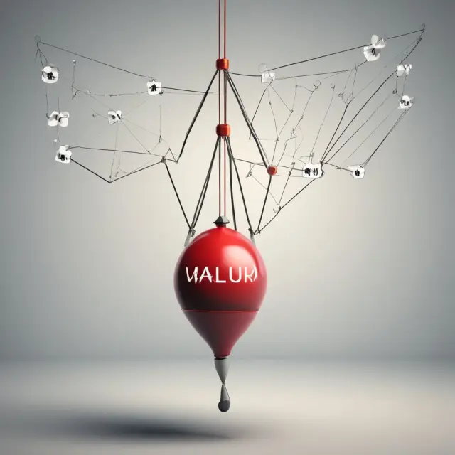 A pendulum swinging between a bear and bull symbolizes the inherent risks and rewards of investing in undervalued securities.