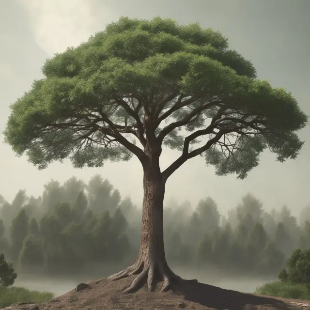 A growing tree with monthly branches, representing the compounded growth of a Value Added Monthly Index (VAMI)