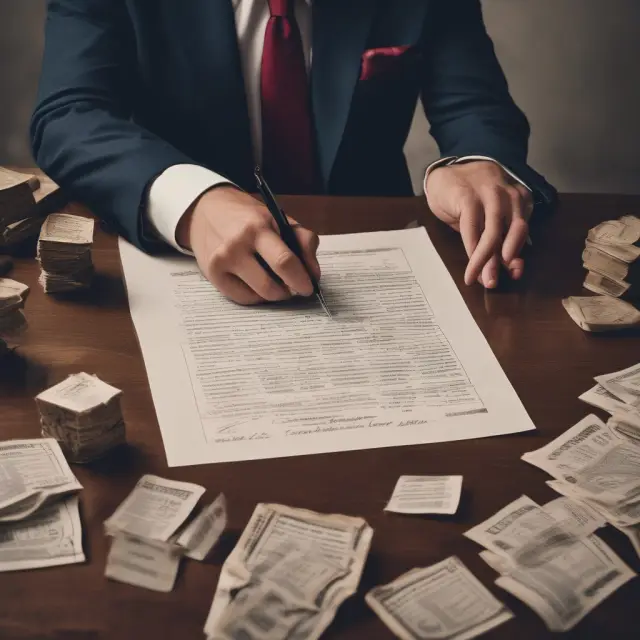 An investigator carefully examines complex insurance contracts and regulations, ensuring transparency and adherence to best practices for vanishing premium policy buyers
