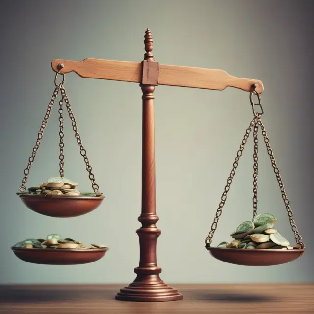Scales balanced with a whole-life policy on one side and a term life insurance policy on the other, illustrating the comparison between the two investment options