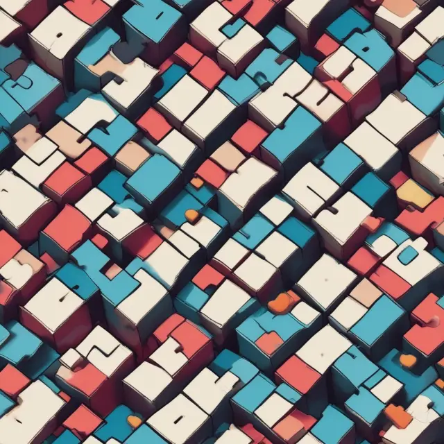 A visual representation of a puzzle box with the title