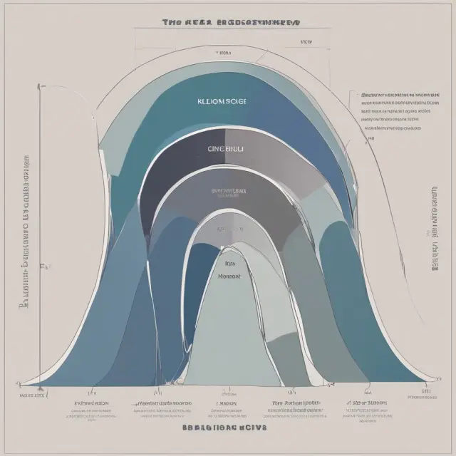 Flowing portfolios entering a normal distribution curve for VaR calculation