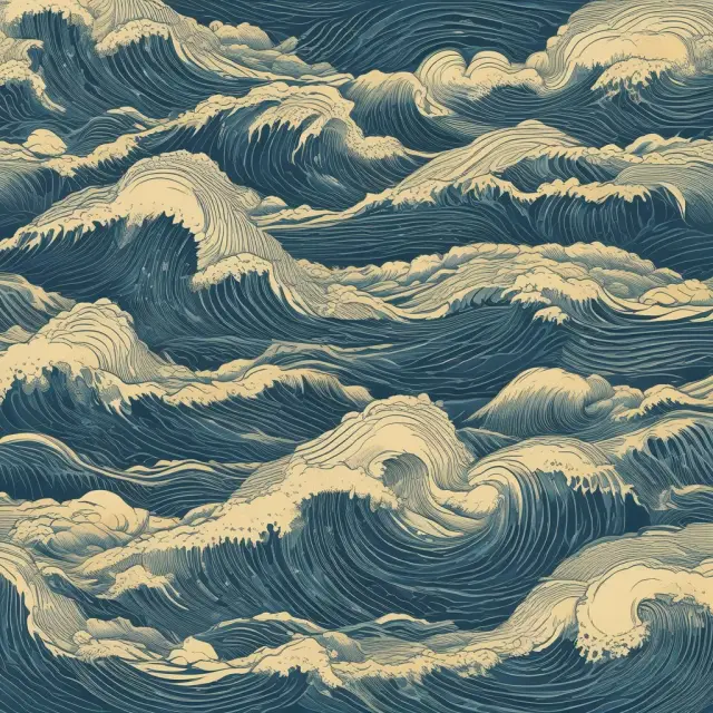 Ocean waves symbolizing financial investment volatility, risk and return
