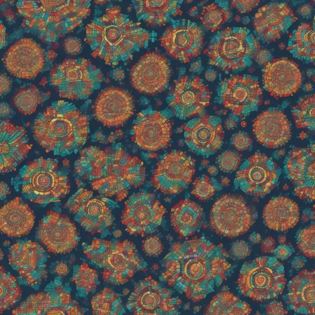 A kaleidoscope reflecting diverse investment outcomes: returns range from low to high, symbolizing different levels of variability and inherent risks.