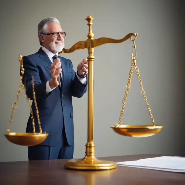 Institutional investor evaluating pros and cons of variable annuities in a balance scale